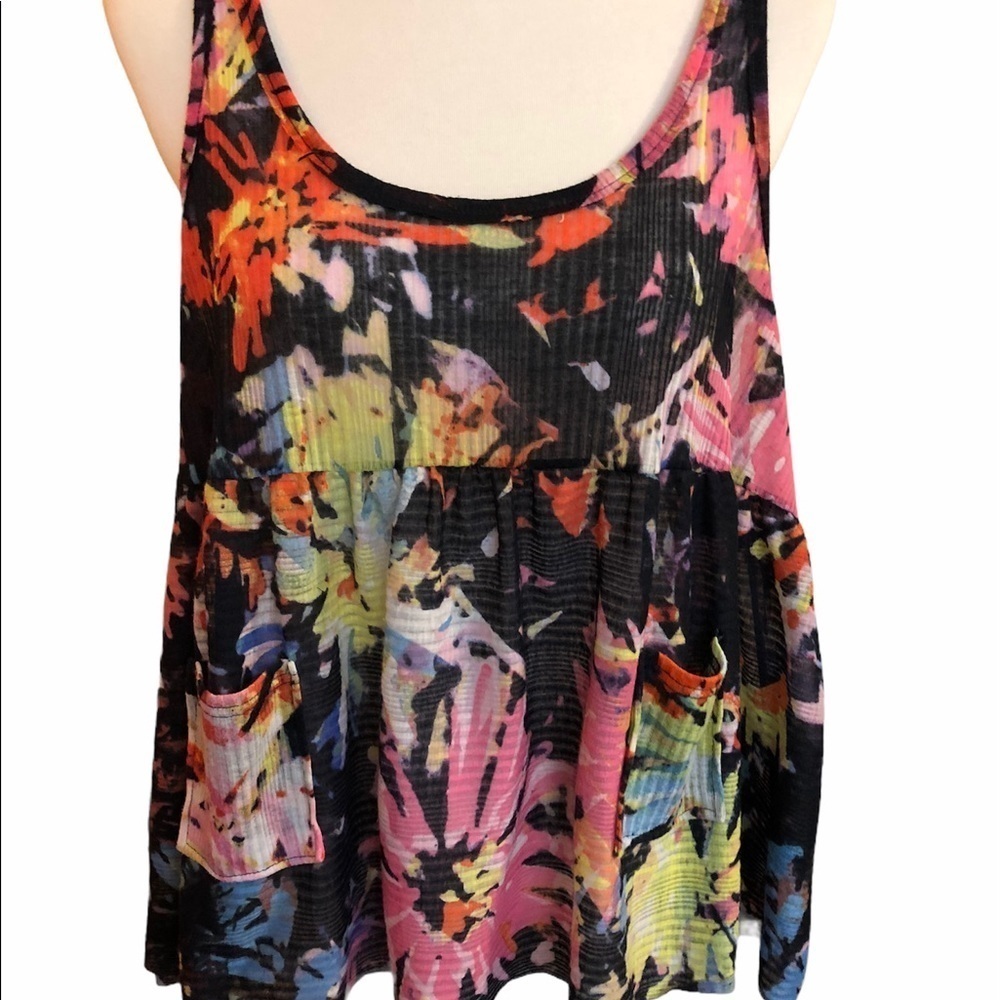 Free People Floral Babydoll style Tank - Picture 5 of 9